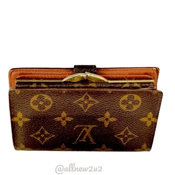 Louis Vuitton Monogram Unisex Viennois Kisslock Wallet with Box Multi HP! - Picture 7 of 16
